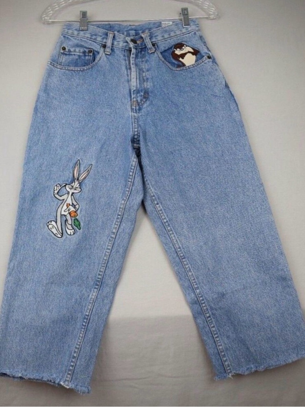 vintage looney toons cropped jeans